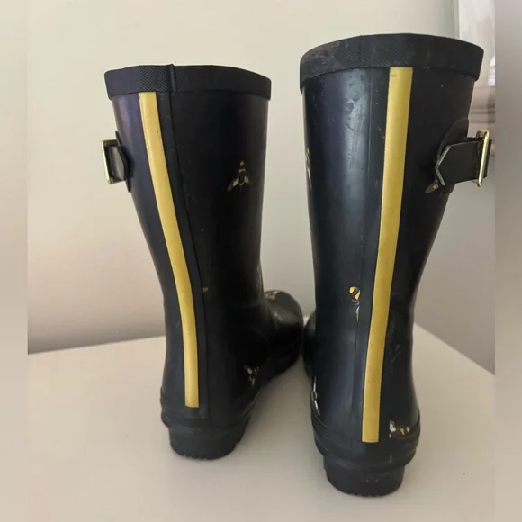 Joules Navy Bee Patterned Rain Boots - Picture 6 of 6